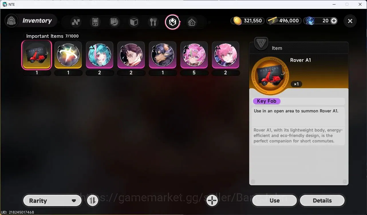 Neverness to Everness Accounts SEA |Starter| Lv 9 | 4S (Hotori,Hathor,Baicang,Jiuyuan) + 5 | MC Male | TakeMail Check SS 11