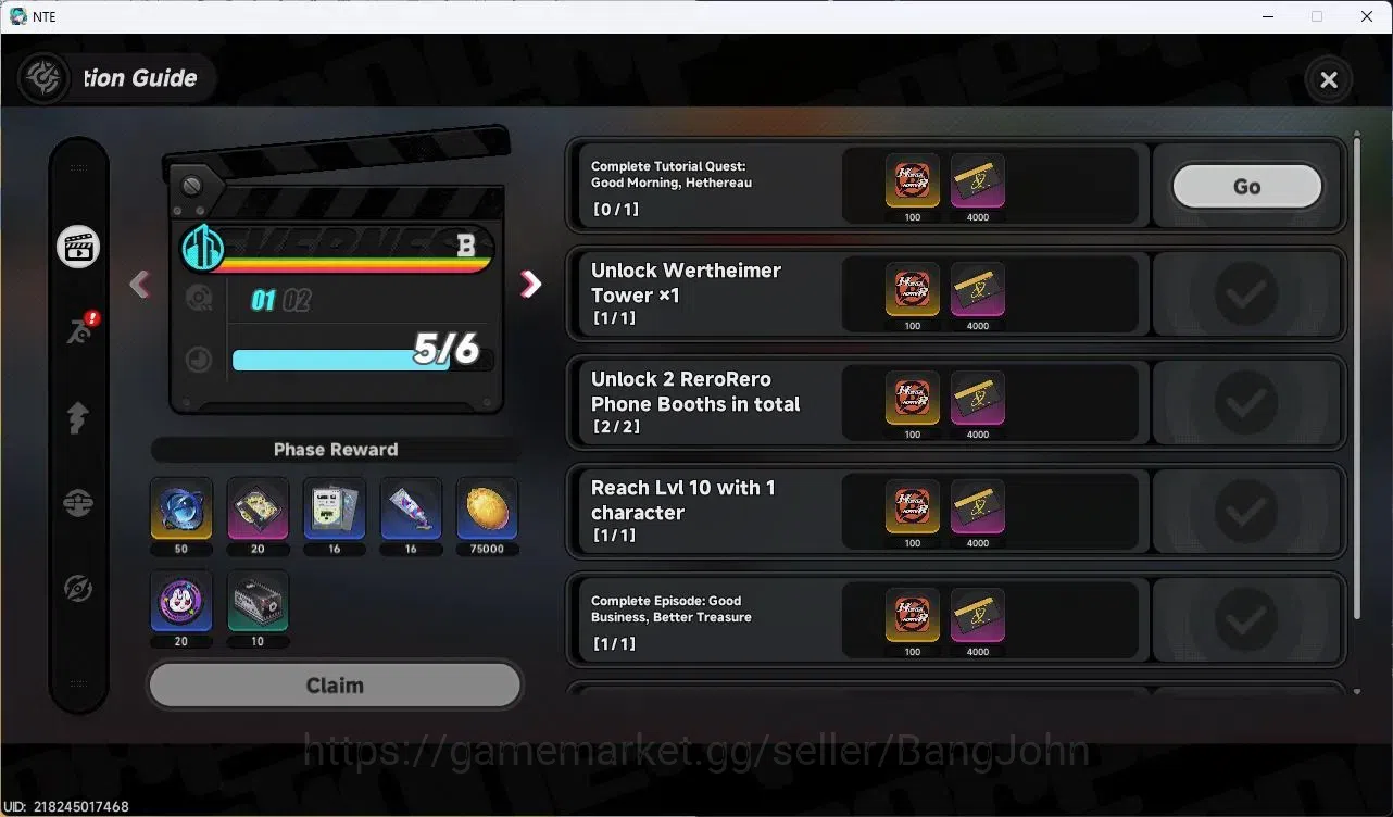 Neverness to Everness Accounts SEA |Starter| Lv 9 | 4S (Hotori,Hathor,Baicang,Jiuyuan) + 5 | MC Male | TakeMail Check SS 14