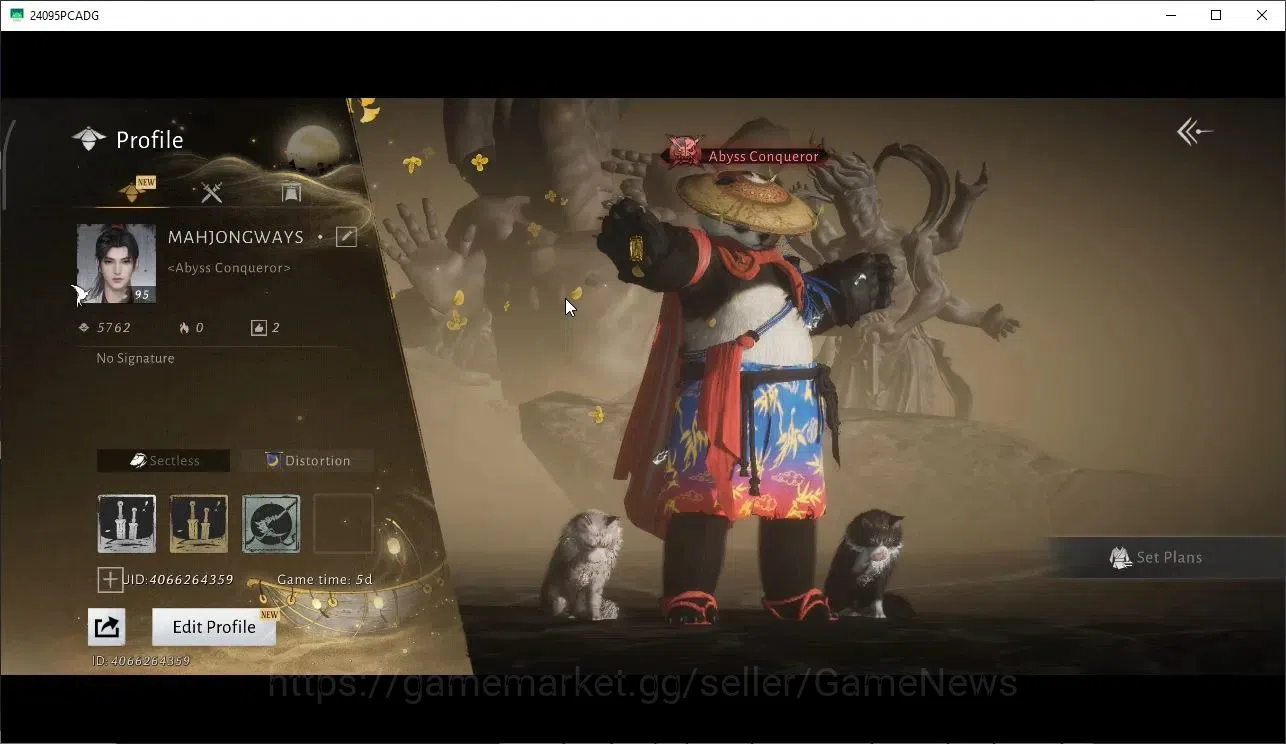 Where Winds Meet Accounts GLOBAL|Lv 95|25K GS|Elegy of Petals Set|Peaceful L image 1
