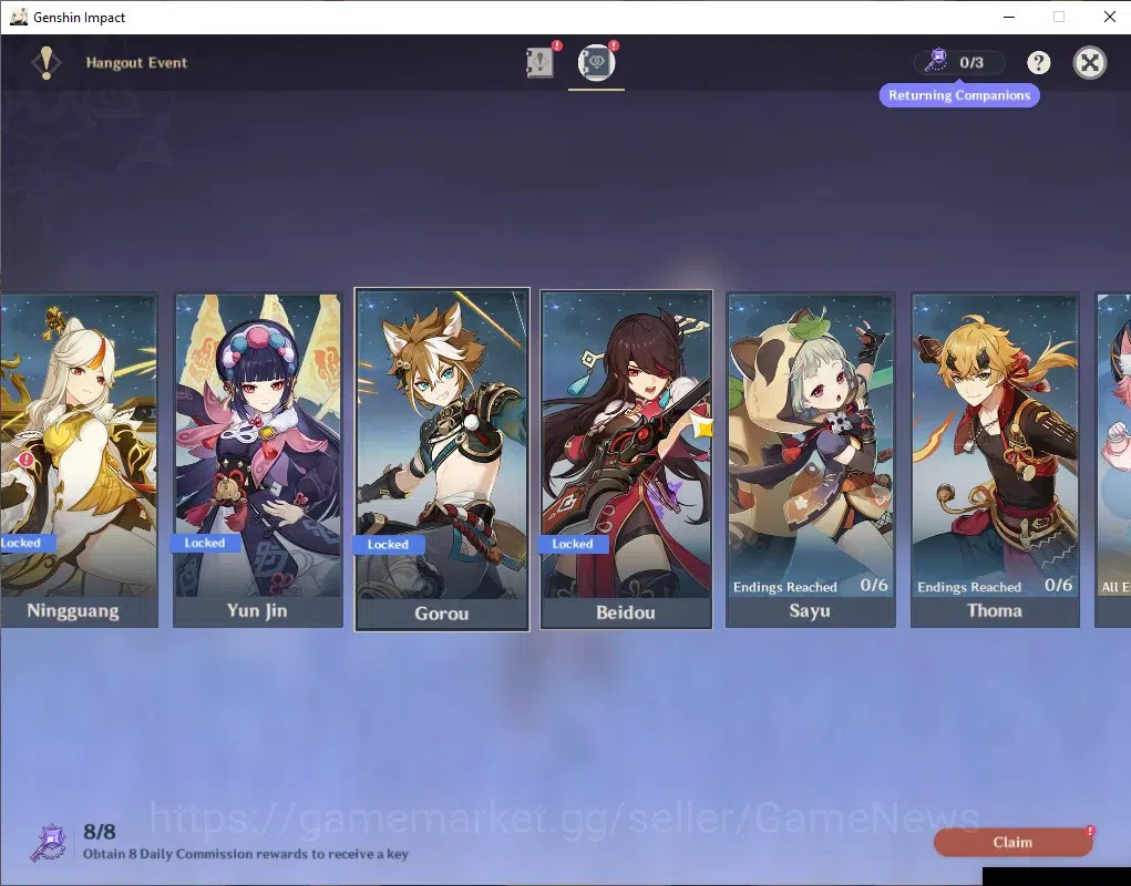 Genshin Impact Accounts ASIA|Hexerei Team Durin|USN Unset|AR 55|4 Limited+ image 15