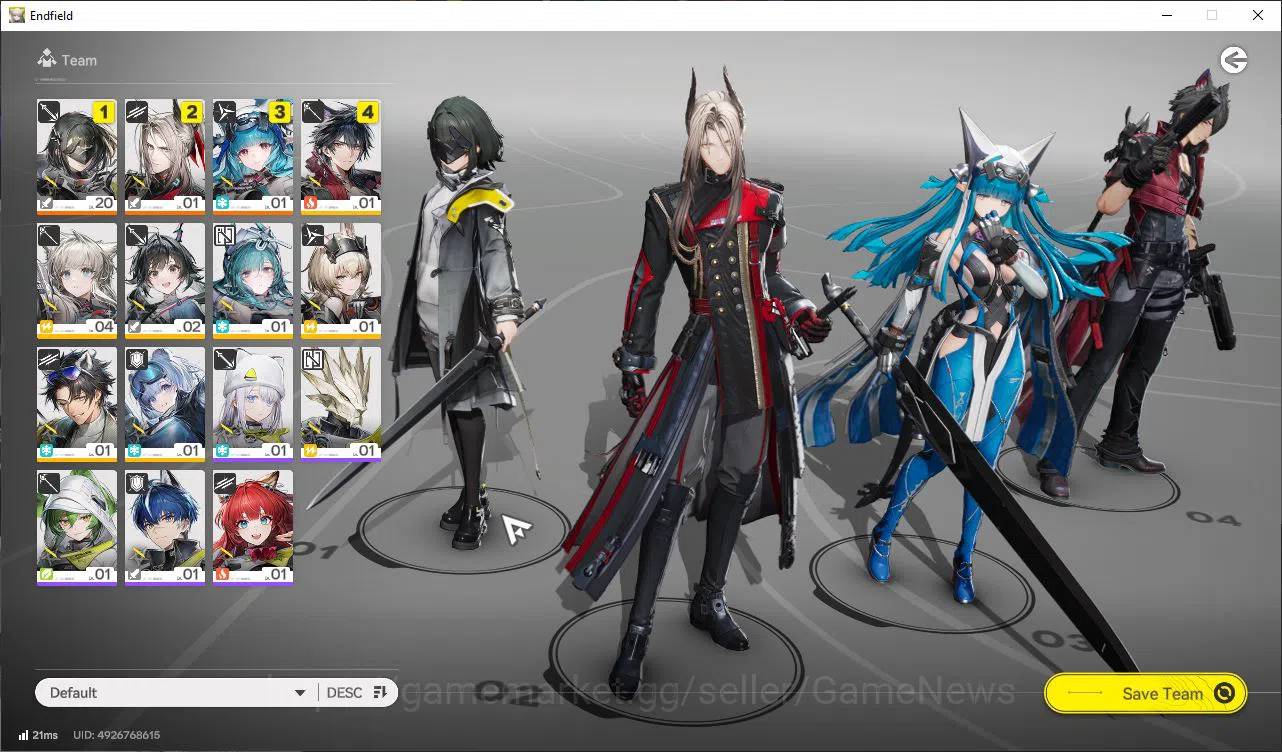 Arknights: Endfield Accounts Asia|Lv 5 Fresh Starter | 2 SSR (Pogranichnik, Last Rite) + 4 Weapon 5S + 7 SR Character |Skip