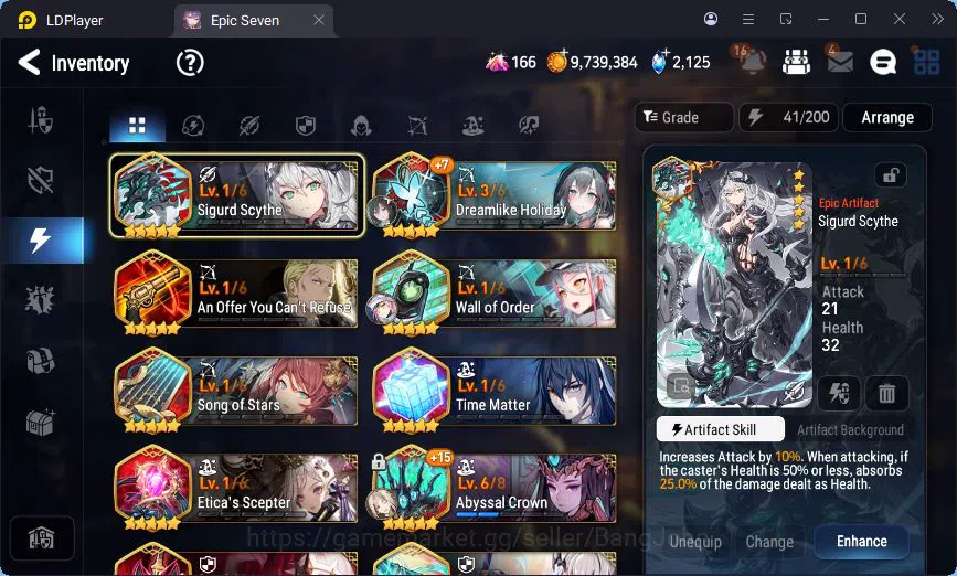 Epic Seven Accounts Global Unverif | 4ML | Vildred | Tieria | Lilibet  image 11