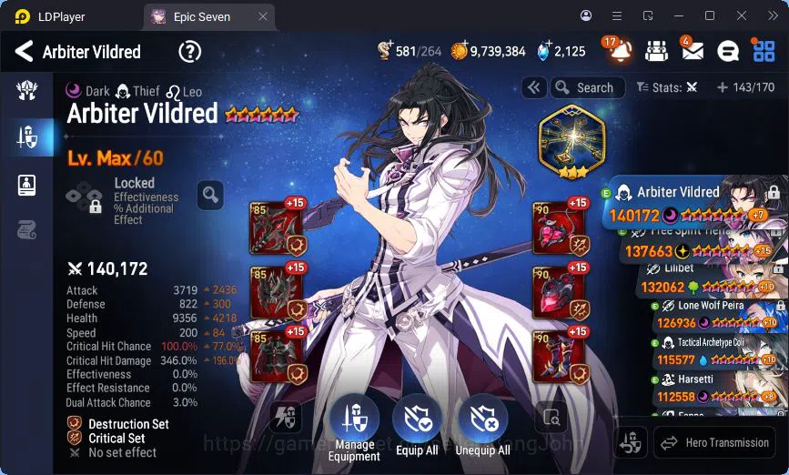 Epic Seven Accounts Global Unverif | 4ML | Vildred | Tieria | Lilibet  image 16