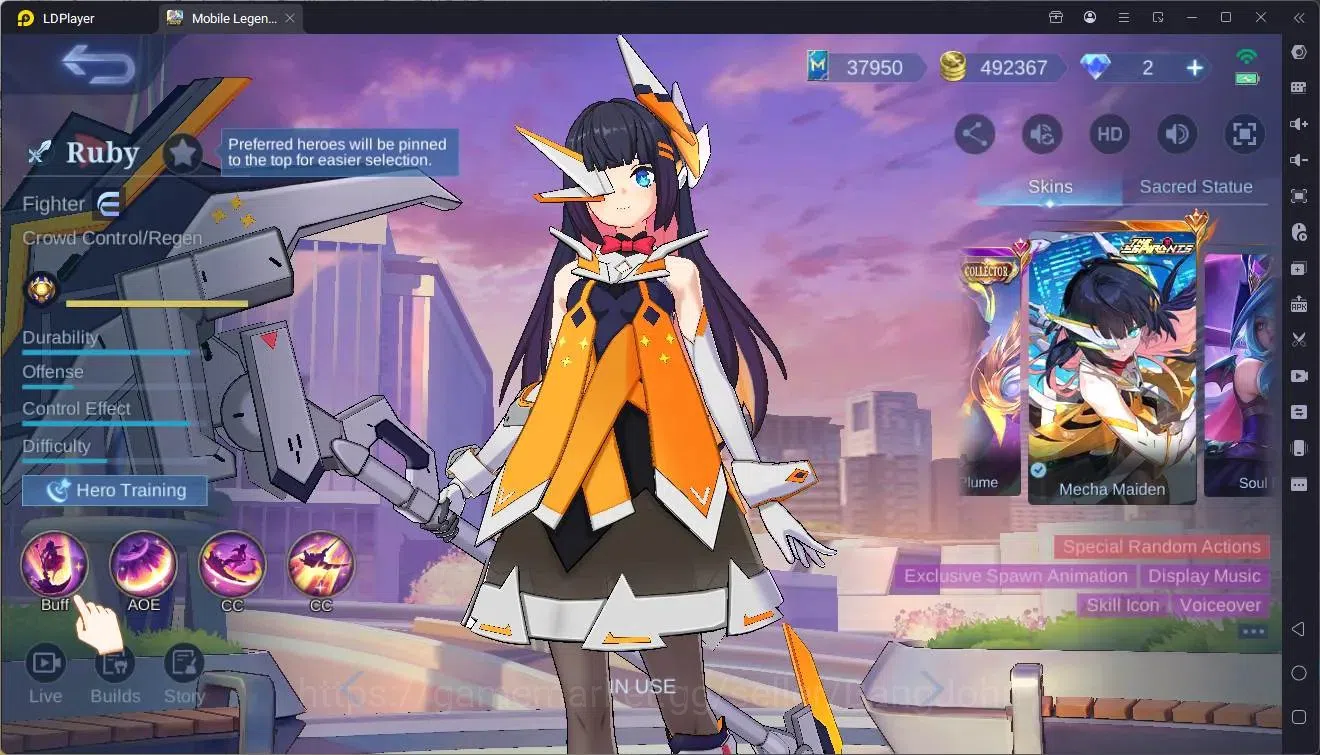 Mobile Legends: Bang Bang Accounts Global|Hero 132|Skin467|MEGA| Legend Alu,Saber| EX image 2