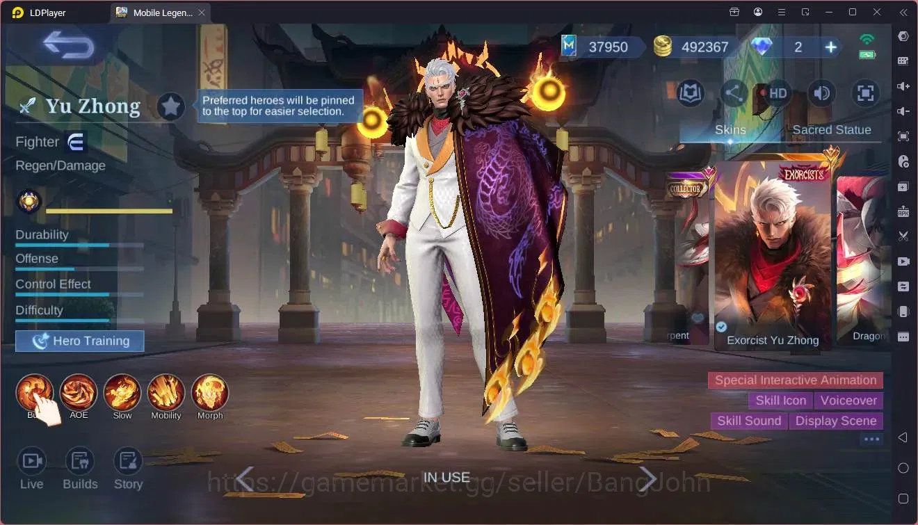 Mobile Legends: Bang Bang Accounts Global|Hero 132|Skin467|MEGA| Legend Alu,Saber| EX image 6