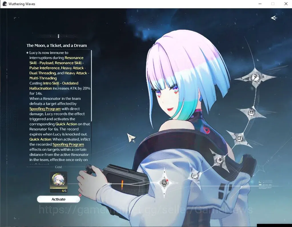 Wuthering Waves Accounts SEA|UL 48|2 Limited| Lucy R6+Sign,Rebecca |6,2K As image 3