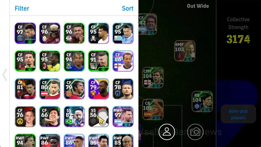 eFootball Accounts Mobile|Big time Diego Forlan,Roberto Baggio,Carles image 2