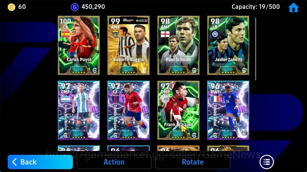 eFootball Accounts Mobile|Big time Diego Forlan,Roberto Baggio,Carles image 5