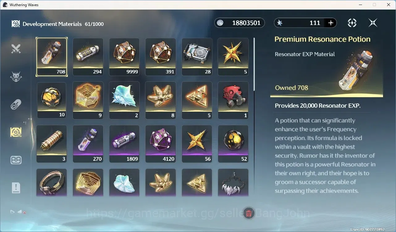 Wuthering Waves Accounts Starter SEA|UL 49|Rank 5| 2 Char Limited[ Yangyagn:Xuanling RC4)]+Sign,Rebecca | Mc Female 20