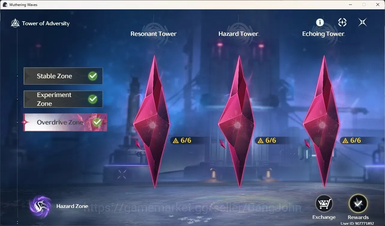 Wuthering Waves Accounts Starter SEA|UL 49|Rank 5| 2 Char Limited[ Yangyagn:Xuanling RC4)]+Sign,Rebecca | Mc Female 6