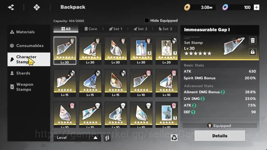 BLEACH: Soul Resonance Accounts NuverseSEA|LV 53|6 SSR [(Aizen,Szayelaporro,Urahar image 17