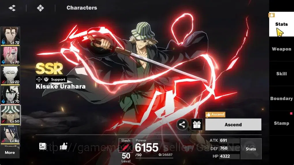 BLEACH: Soul Resonance Accounts NuverseSEA|LV 53|6 SSR [(Aizen,Szayelaporro,Urahar image 9