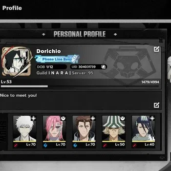 BLEACH: Soul Resonance Accounts NuverseSEA|LV 53|6 SSR [(Aizen,Szayelaporro,Urahar image 1
