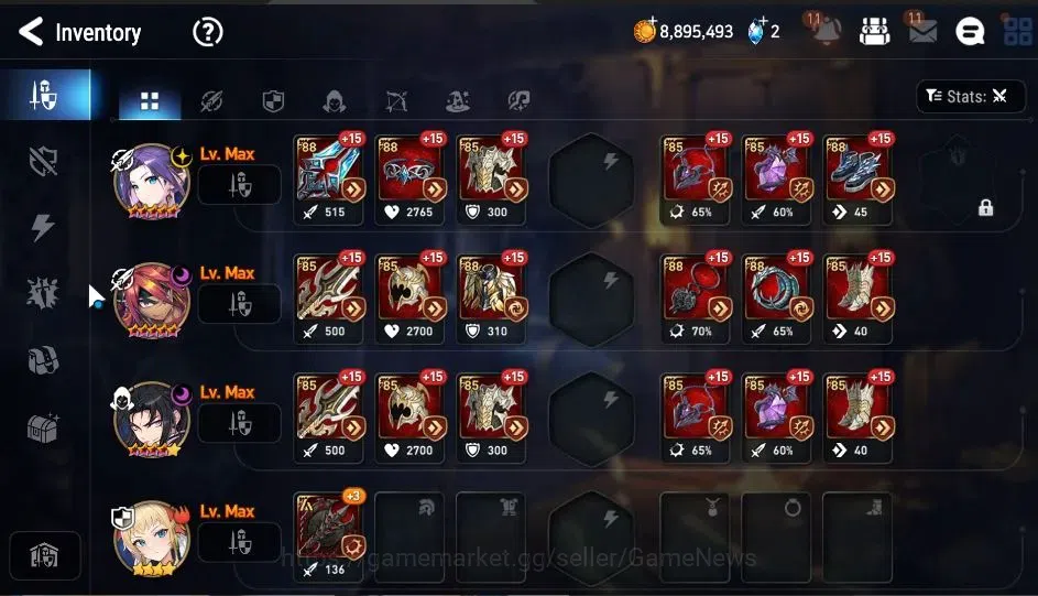 Epic Seven Accounts GLOBAL|UnVerif|New Era|2 ML(LOT Scales,MA Ken)+Set image 15