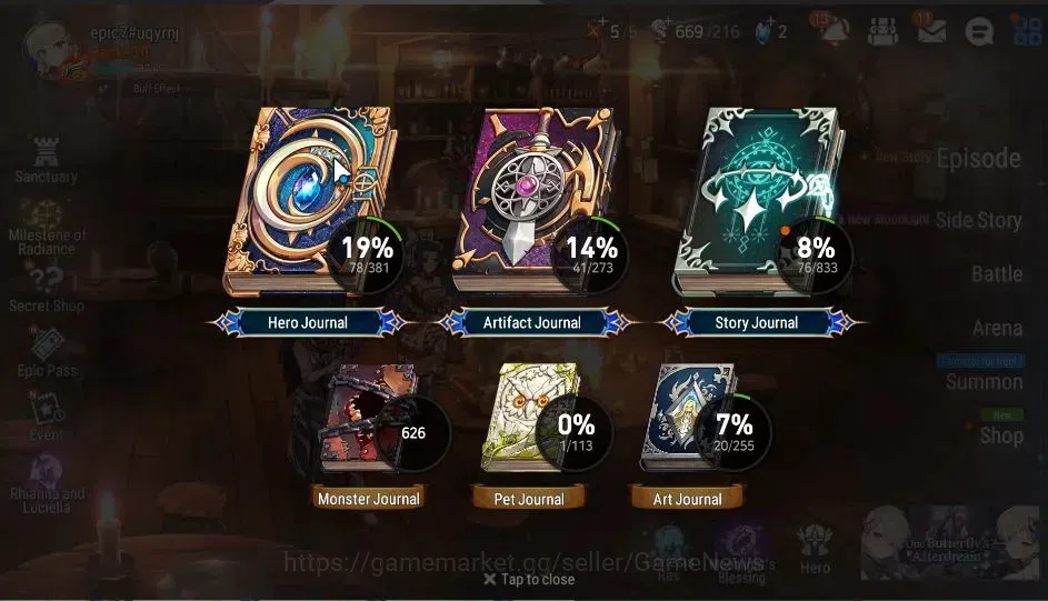 Epic Seven Accounts GLOBAL|UnVerif|New Era|2 ML(LOT Scales,MA Ken)+Set image 3