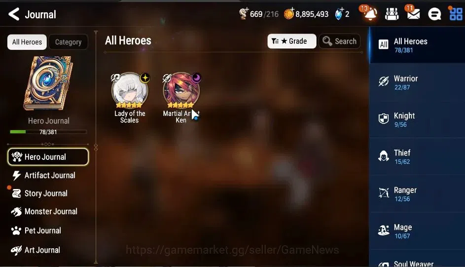 Epic Seven Accounts GLOBAL|UnVerif|New Era|2 ML(LOT Scales,MA Ken)+Set image 4