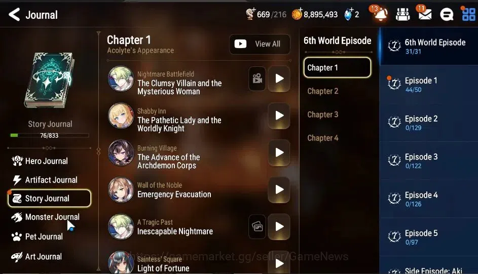 Epic Seven Accounts GLOBAL|UnVerif|New Era|2 ML(LOT Scales,MA Ken)+Set image 7