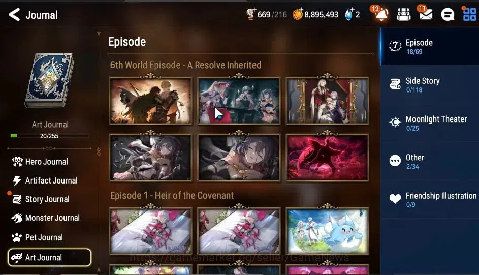 Epic Seven Accounts GLOBAL|UnVerif|New Era|2 ML(LOT Scales,MA Ken)+Set image 9