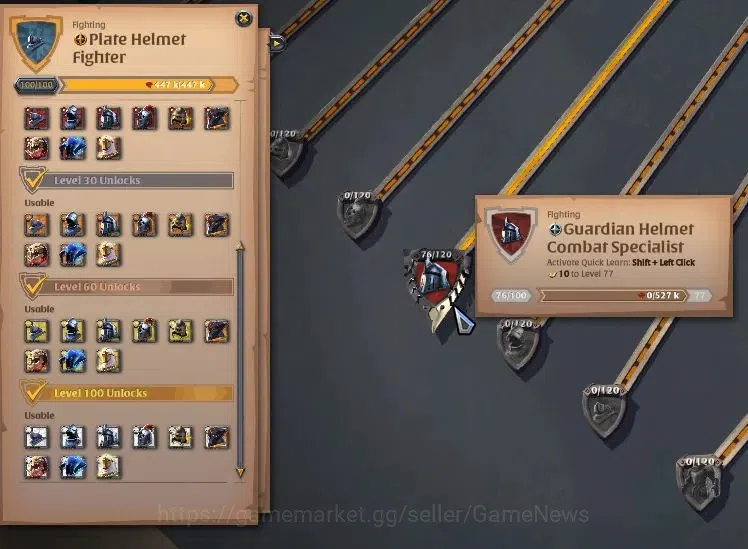 Albion Online Accounts ASIA|68,6M Total Fame|Cursed Staff Lv 102|ReadyPVP image 12
