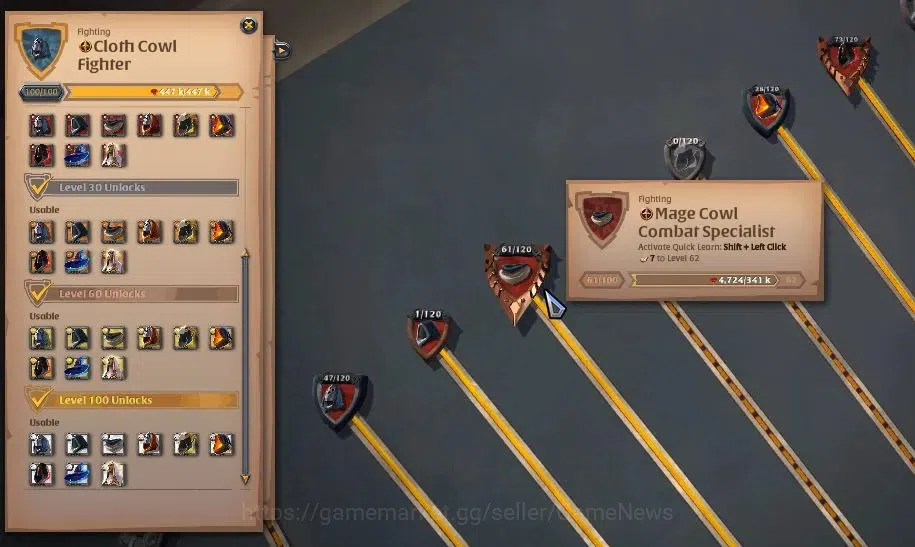Albion Online Accounts ASIA|68,6M Total Fame|Cursed Staff Lv 102|ReadyPVP image 14