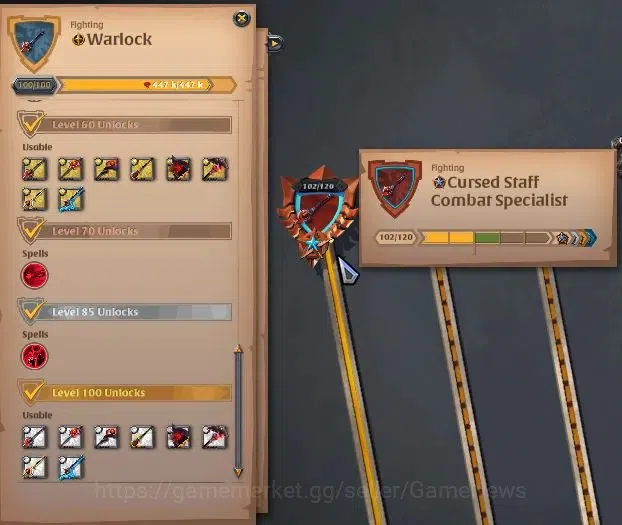 Albion Online Accounts ASIA|68,6M Total Fame|Cursed Staff Lv 102|ReadyPVP image 4