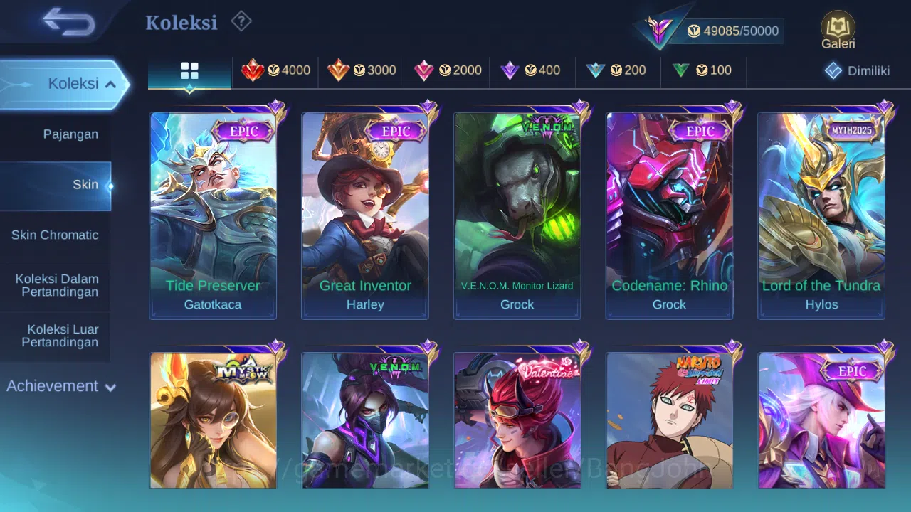 Mobile Legends: Bang Bang Accounts Hero 132 Skin 226 | Annual Lesley | Lightborn Aluc image 6