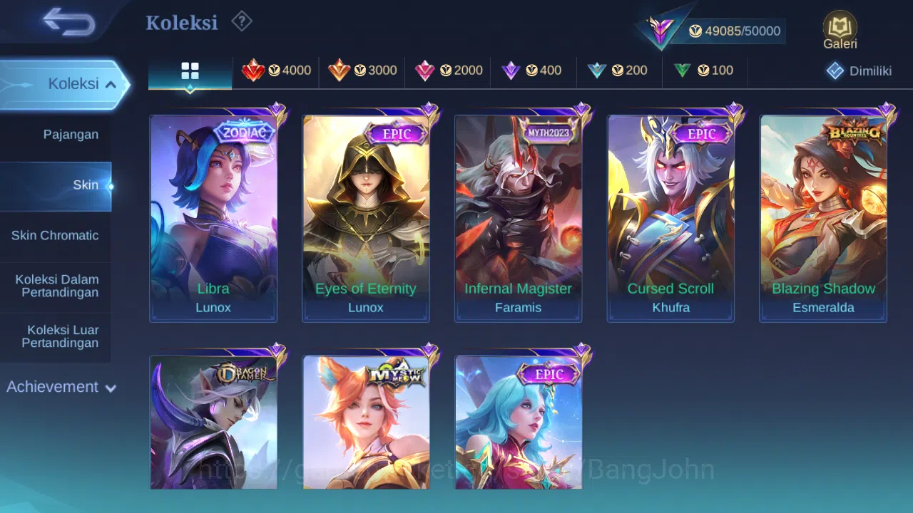 Mobile Legends: Bang Bang Accounts Hero 132 Skin 226 | Annual Lesley | Lightborn Aluc image 8