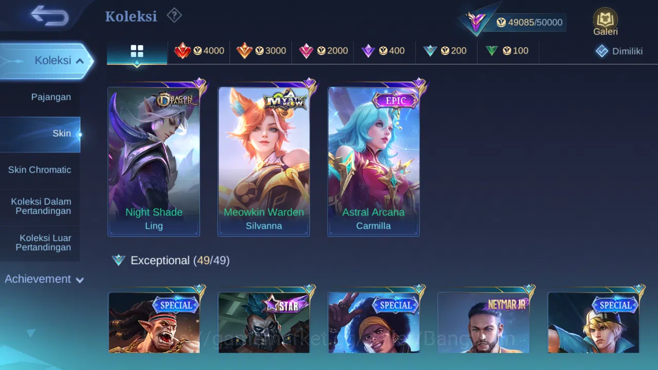 Mobile Legends: Bang Bang Accounts Hero 132 Skin 226 | Annual Lesley | Lightborn Aluc image 9