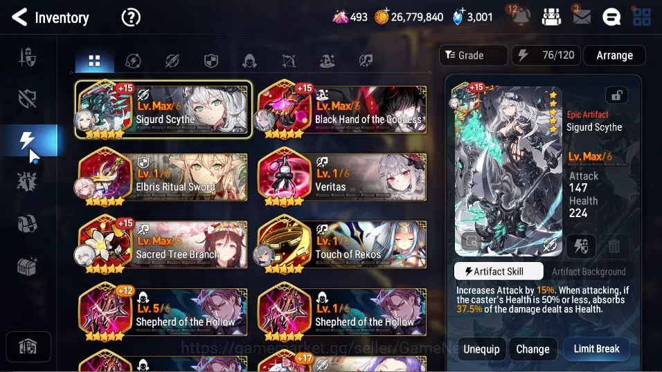 Epic Seven Accounts GLOBAL Unverif|8 ML(LOTScales,NM Luna,BoRunka,etc) image 8