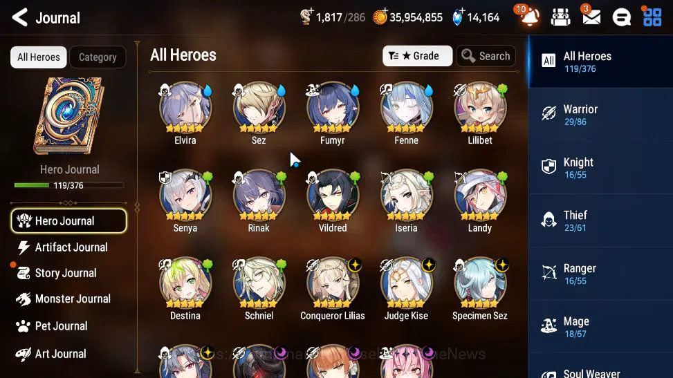 Epic Seven Accounts Mid-Tier GLOBAL Unverif|7 ML(DCorvus, LC Bellona, CLilias, SSez, Etc)+ Rinak, Fenne,etc|PoH+Bles ON|14K 10