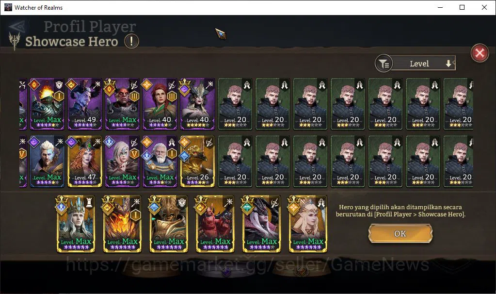 Watcher of Realms Accounts Global 60X|Lv66|2,4M Power|6 Lord[SolcadensA1,Rive image 14