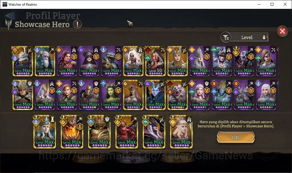 Watcher of Realms Accounts Global 60X|Lv66|2,4M Power|6 Lord[SolcadensA1,Rive image 15