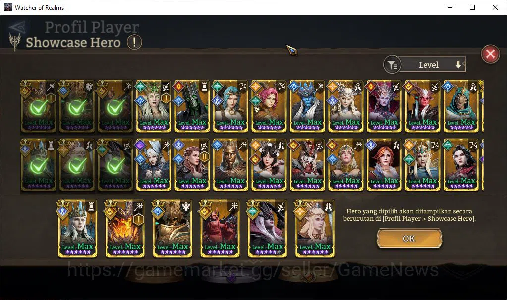 Watcher of Realms Accounts Global 60X|Lv66|2,4M Power|6 Lord[SolcadensA1,Rive image 16