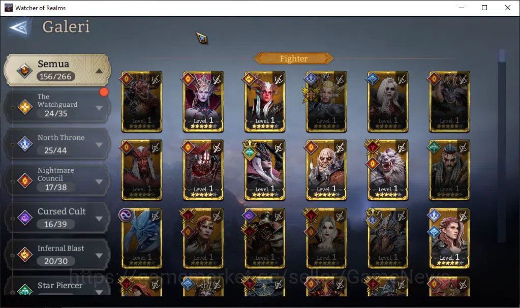 Watcher of Realms Accounts Global 60X|Lv66|2,4M Power|6 Lord[SolcadensA1,Rive image 3