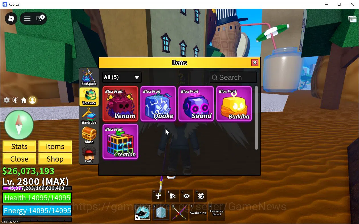 Roblox Accounts Blox Fruit|Lv 2800| Angel V4| 2 Myth WP (Dual Kata image 3