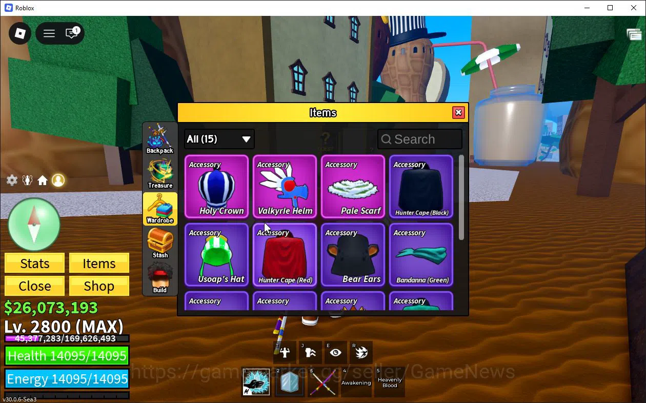 Roblox Accounts Blox Fruit|Lv 2800| Angel V4| 2 Myth WP (Dual Kata image 4