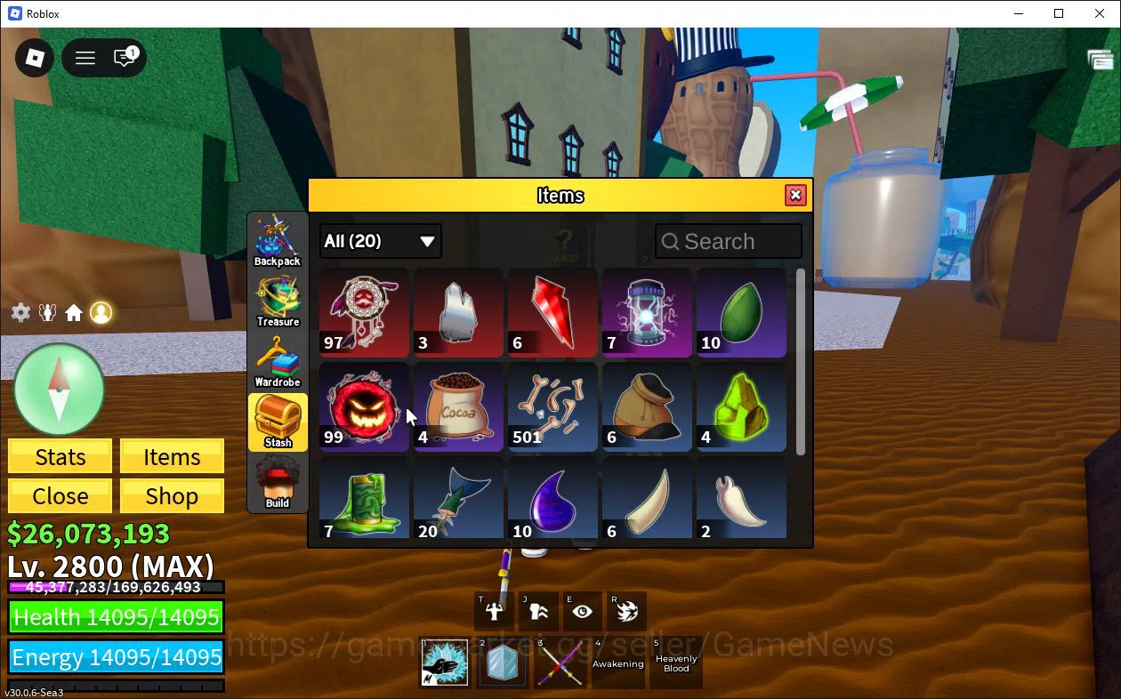 Roblox Accounts Blox Fruit|Lv 2800| Angel V4| 2 Myth WP (Dual Kata image 5