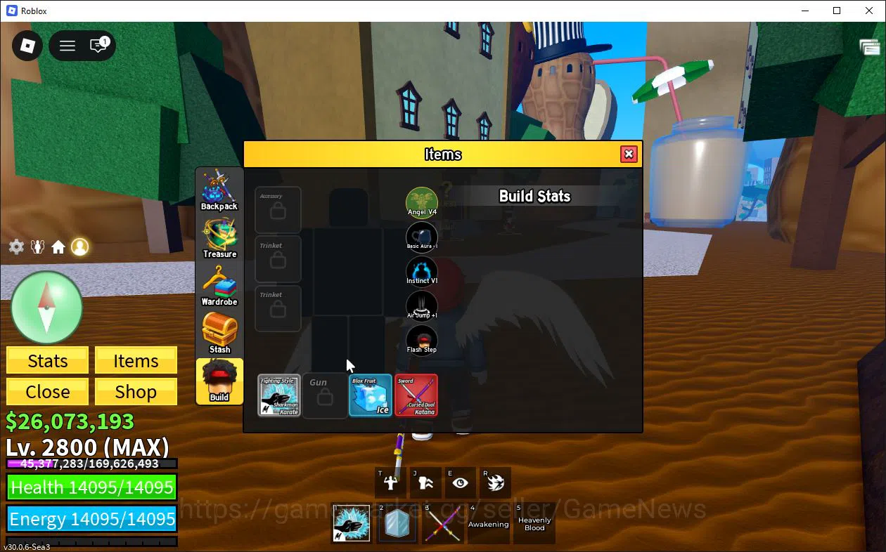 Roblox Accounts Blox Fruit|Lv 2800| Angel V4| 2 Myth WP (Dual Kata image 6