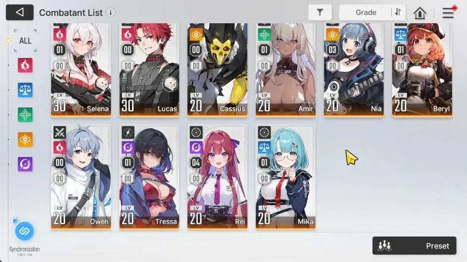 Chaos Zero Nightmare Accounts GLOBAL Lv 31| 6 SSR [Heidemarie,Nine,Narja,Yuki+Si image 4