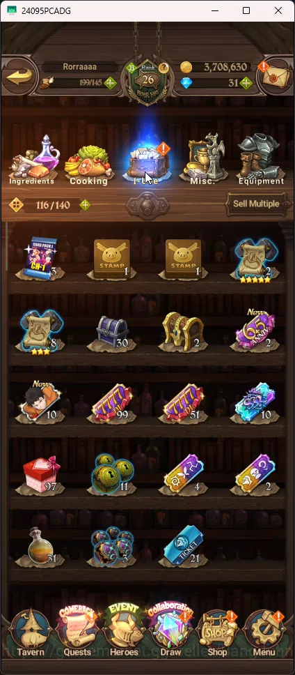 The Seven Deadly Sins: Grand Cross Accounts Others Asia | 1,276 CC | 1 LR Elizabeth | 2 UR Merlin&Escanor , DKM | Collab Sho 2