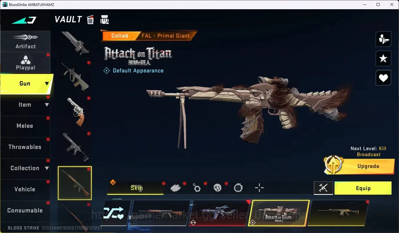 Blood Strike Accounts ASIA|1 EVO: FAL-Evolved Draco | 1 AOT: FAL-Primal image 10