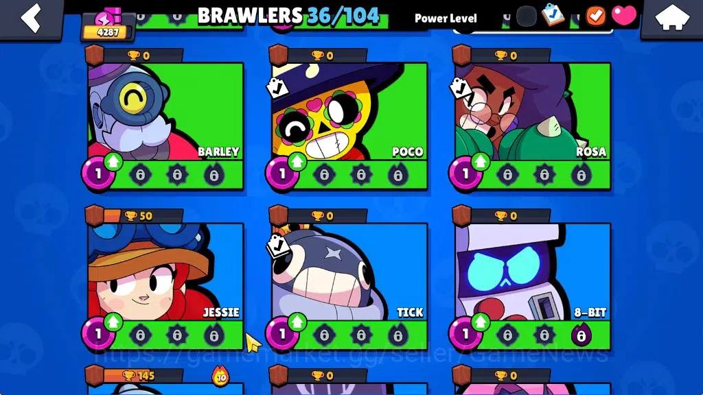 Brawl Stars Accounts 1560 Trophy|36Brawlers 6Max|Edgar&Bull Full Buffie image 10