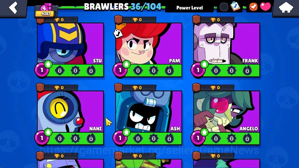 Brawl Stars Accounts 1560 Trophy|36Brawlers 6Max|Edgar&Bull Full Buffie image 12