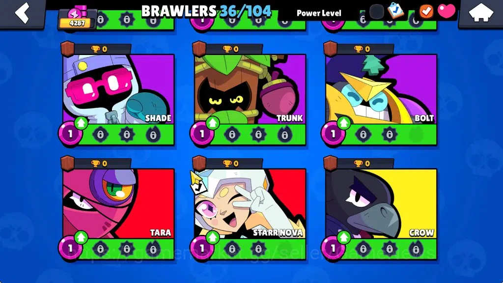Brawl Stars Accounts 1560 Trophy|36Brawlers 6Max|Edgar&Bull Full Buffie image 13