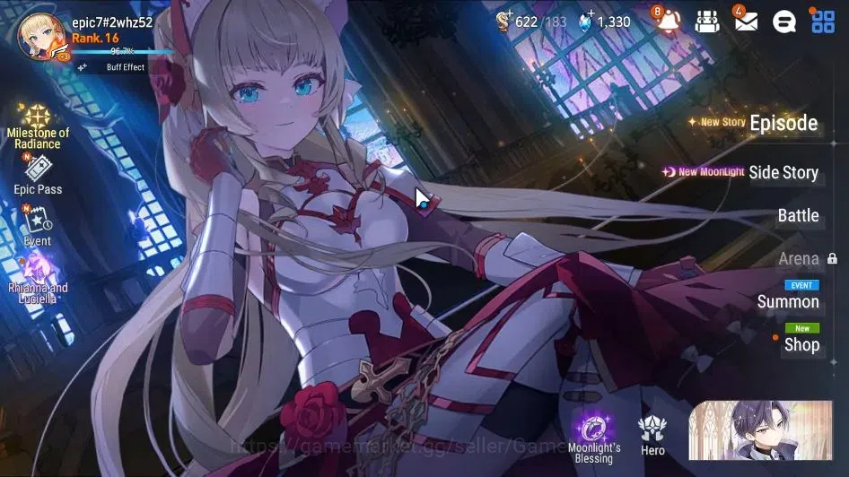 Epic Seven Accounts GLOBAL Unverif|New Era| 2 ML(Rhiana & Luciel,Ruele image 1