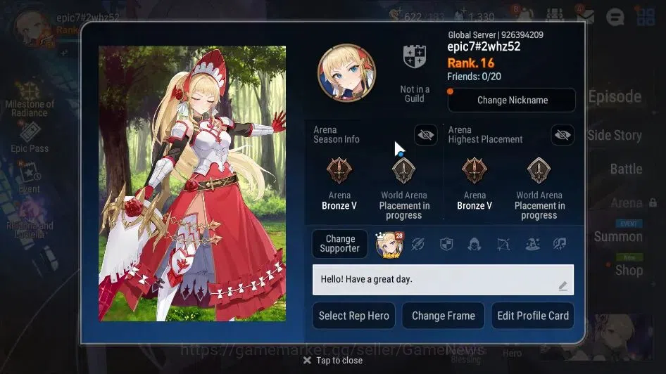 Epic Seven Accounts GLOBAL Unverif|New Era| 2 ML(Rhiana & Luciel,Ruele image 2