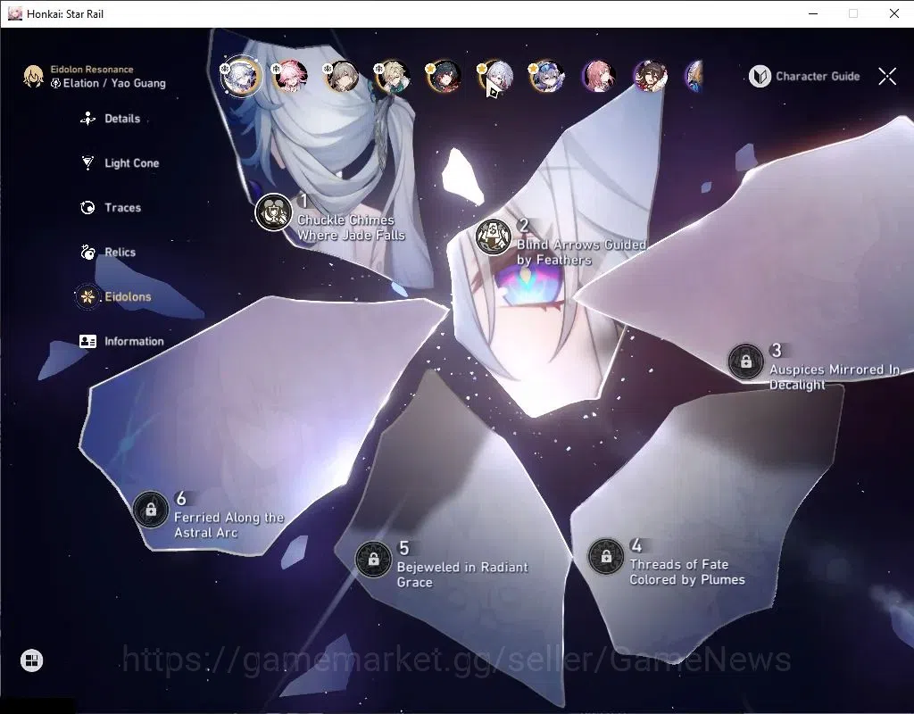 Honkai Star Rail Accounts ASIA|TL 62|6 Limited|[(MortenaxE2,Yao GuangE2)+Sig image 5