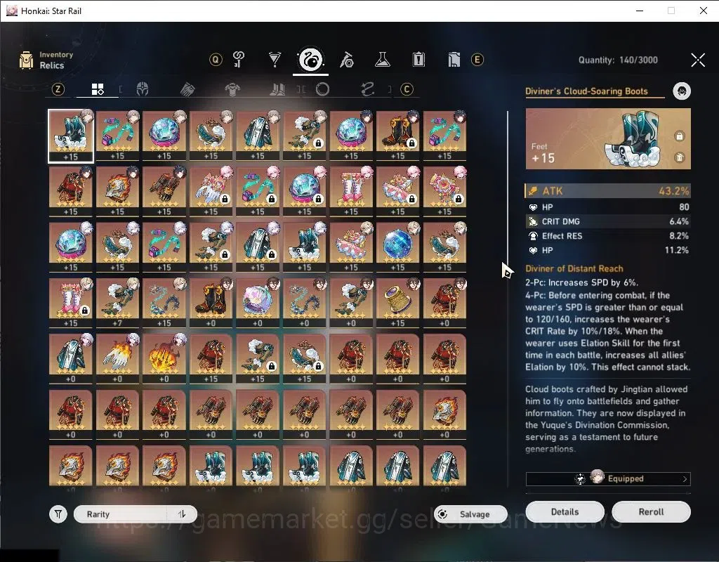 Honkai Star Rail Accounts ASIA|TL 62|6 Limited|[(MortenaxE2,Yao GuangE2)+Sig image 9