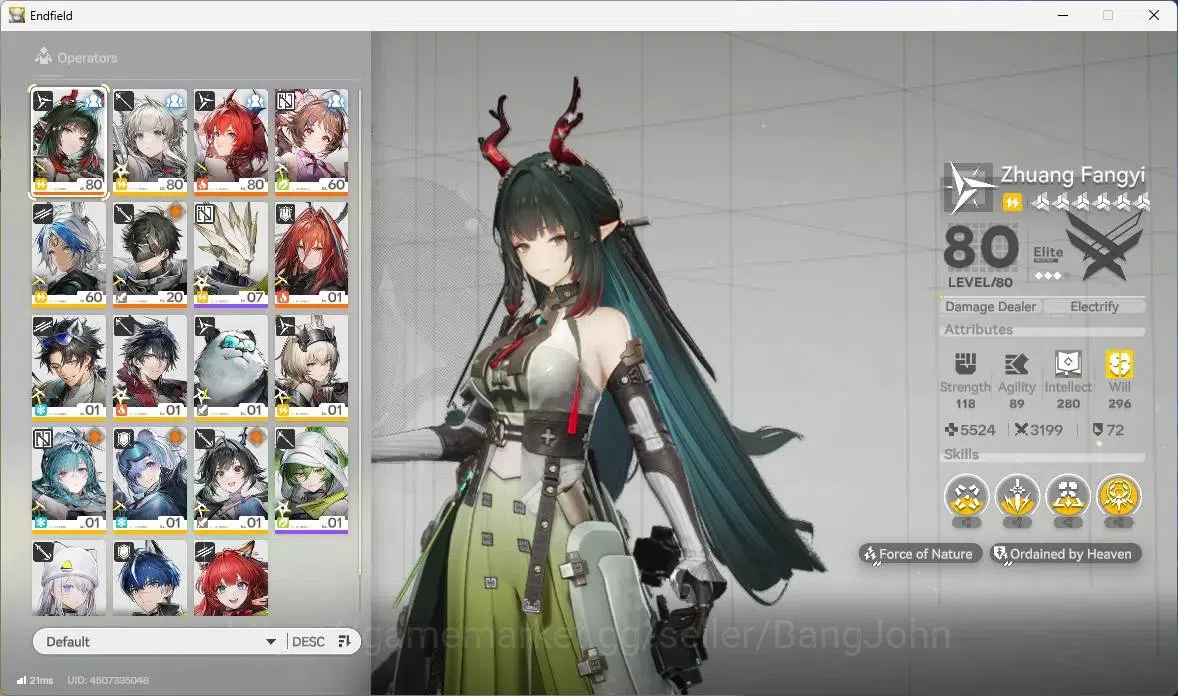 Arknights: Endfield Accounts ASIA | Lv 49| 2 Limit+ 2 Sign (Zhuang Fangyi,Laeva image 3