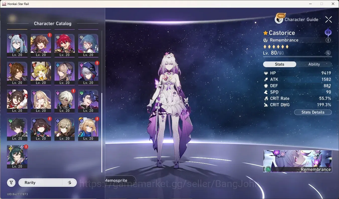 Honkai Star Rail Accounts Others ASIA|TL 65|8 Limited,Casto Tim [Castorice 3